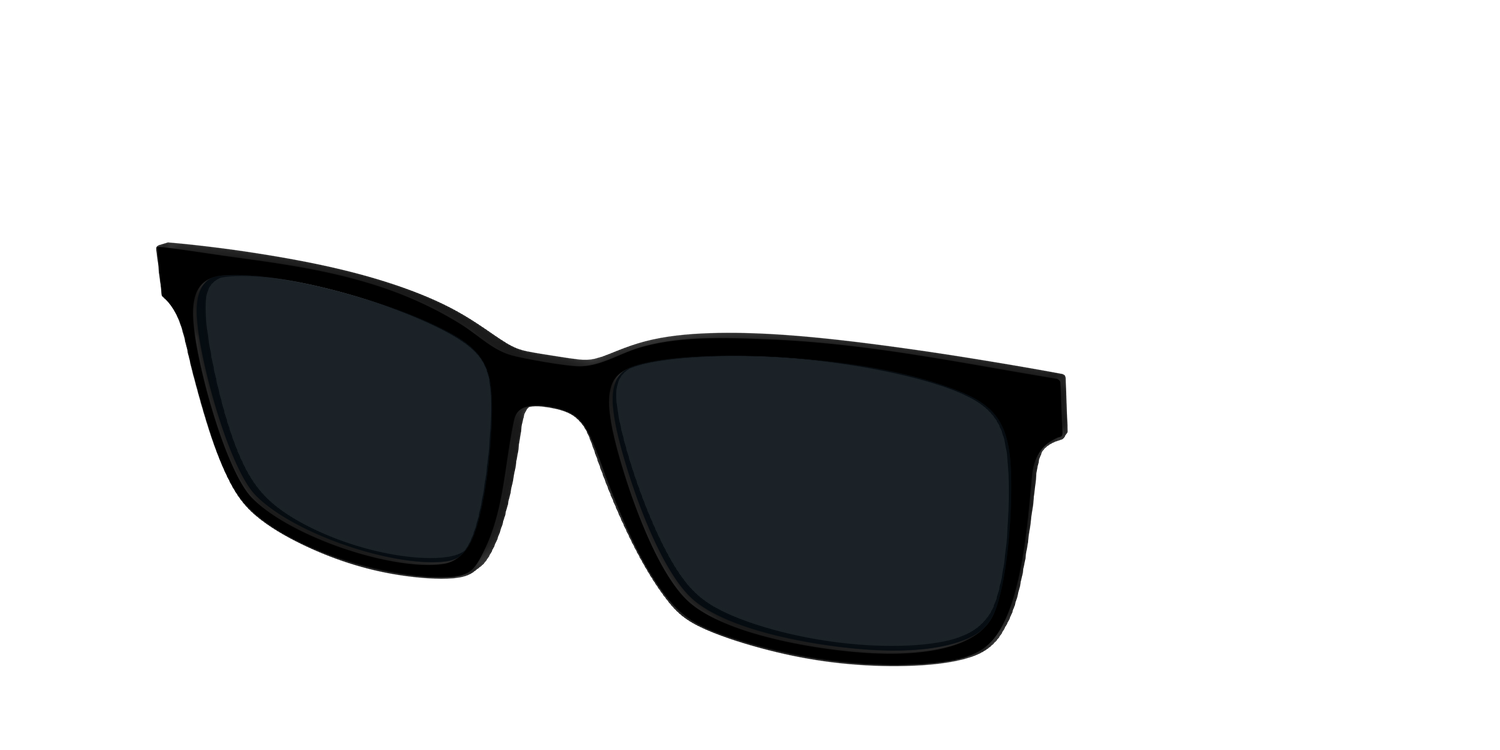 The Non-Polarized Black Sun Top - Angle Top Image - Pair Eyewear