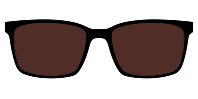 The Black with Brown Golf lens - Front Top Thumbnail - Pair Eyewear