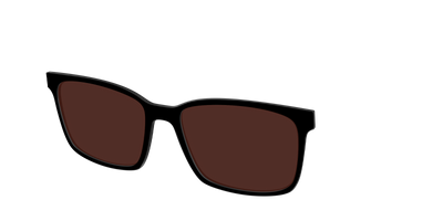 The Black with Brown Golf lens - Angle Top Thumbnail - Pair Eyewear
