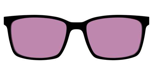 The Black with Pink Racquet Sport Lens - Kirby Top - Pair Eyewear