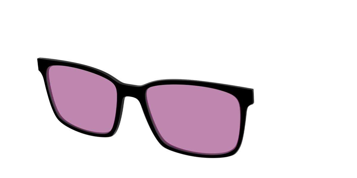 The Black with Pink Racquet Sport lens - Angle Top Image - Pair Eyewear