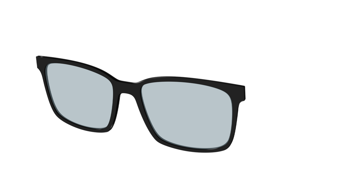 The Black With Slate Blue lens - Angle Top Image - Pair Eyewear