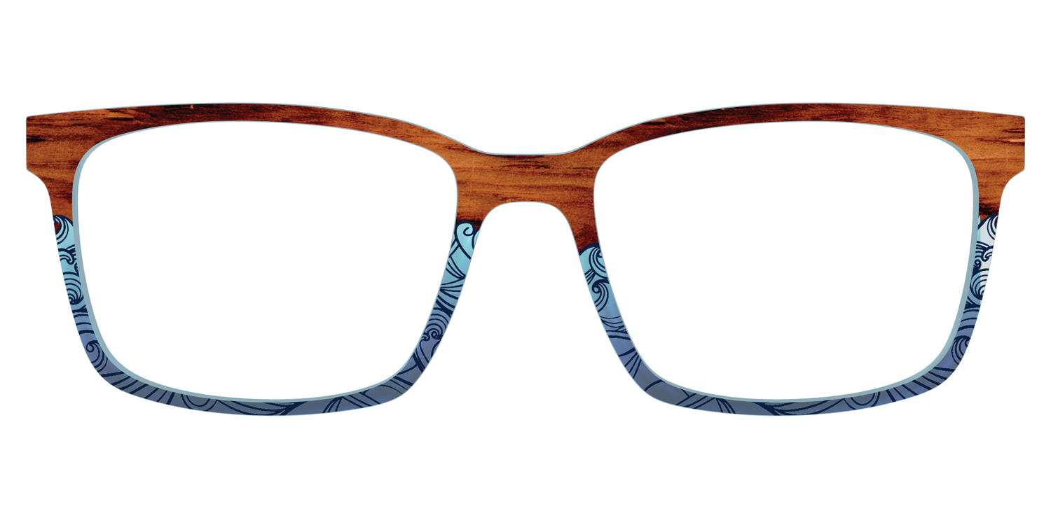 The Blue Wood Waves Crystal - Lifestyle Kirby Top Image - Pair Eyewear