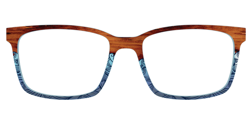 The Blue Wood Waves Crystal - Kirby Top - Pair Eyewear