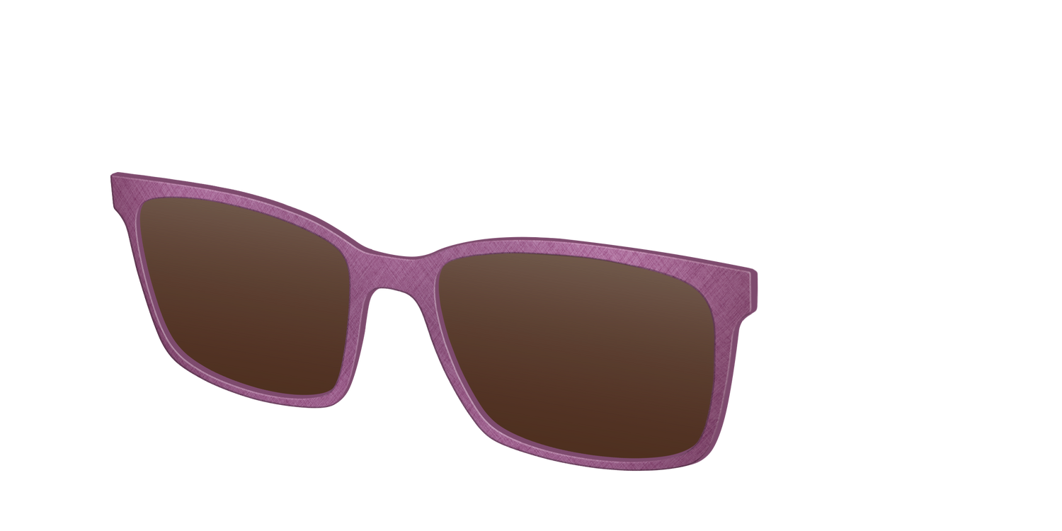 The Polarized Brushed Rose Sun Top - Angle Top Image - Pair Eyewear