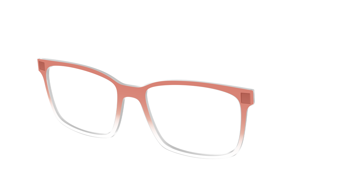 The Burnt Orange Gradient Crystal - Angle Top Image - Pair Eyewear