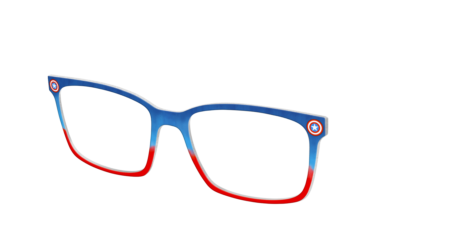 The Captain America Shield - Angle Top Image - Pair Eyewear