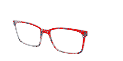 The Captain America Splatter - Angle Top Thumbnail - Pair Eyewear