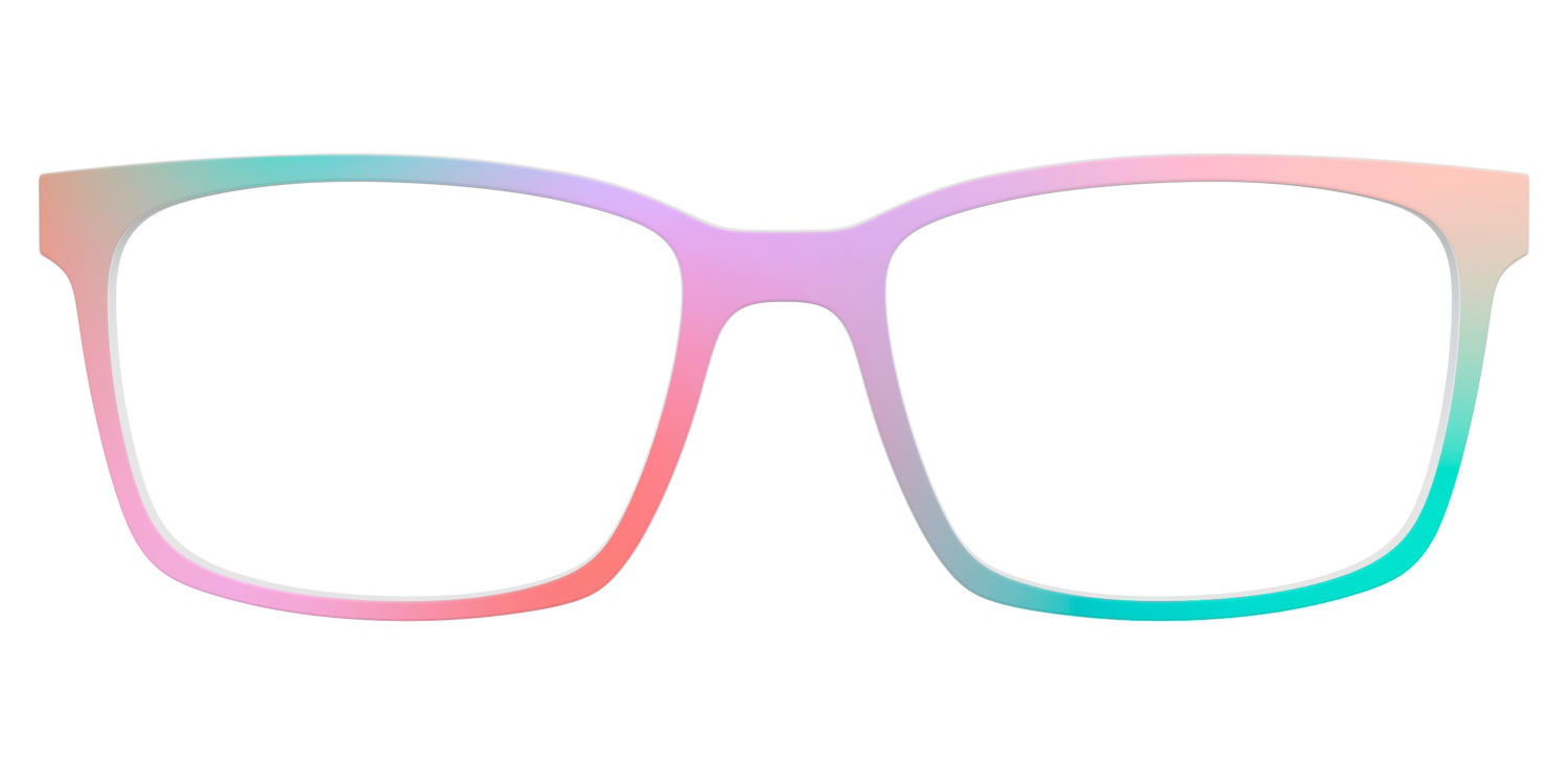 The Colorburst Gradient - Lifestyle Kirby Top Image - Pair Eyewear