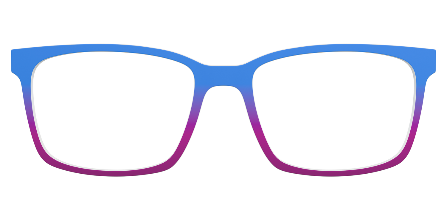 The Cornflower to Magenta Gradient - Lifestyle Kirby Top Image - Pair Eyewear