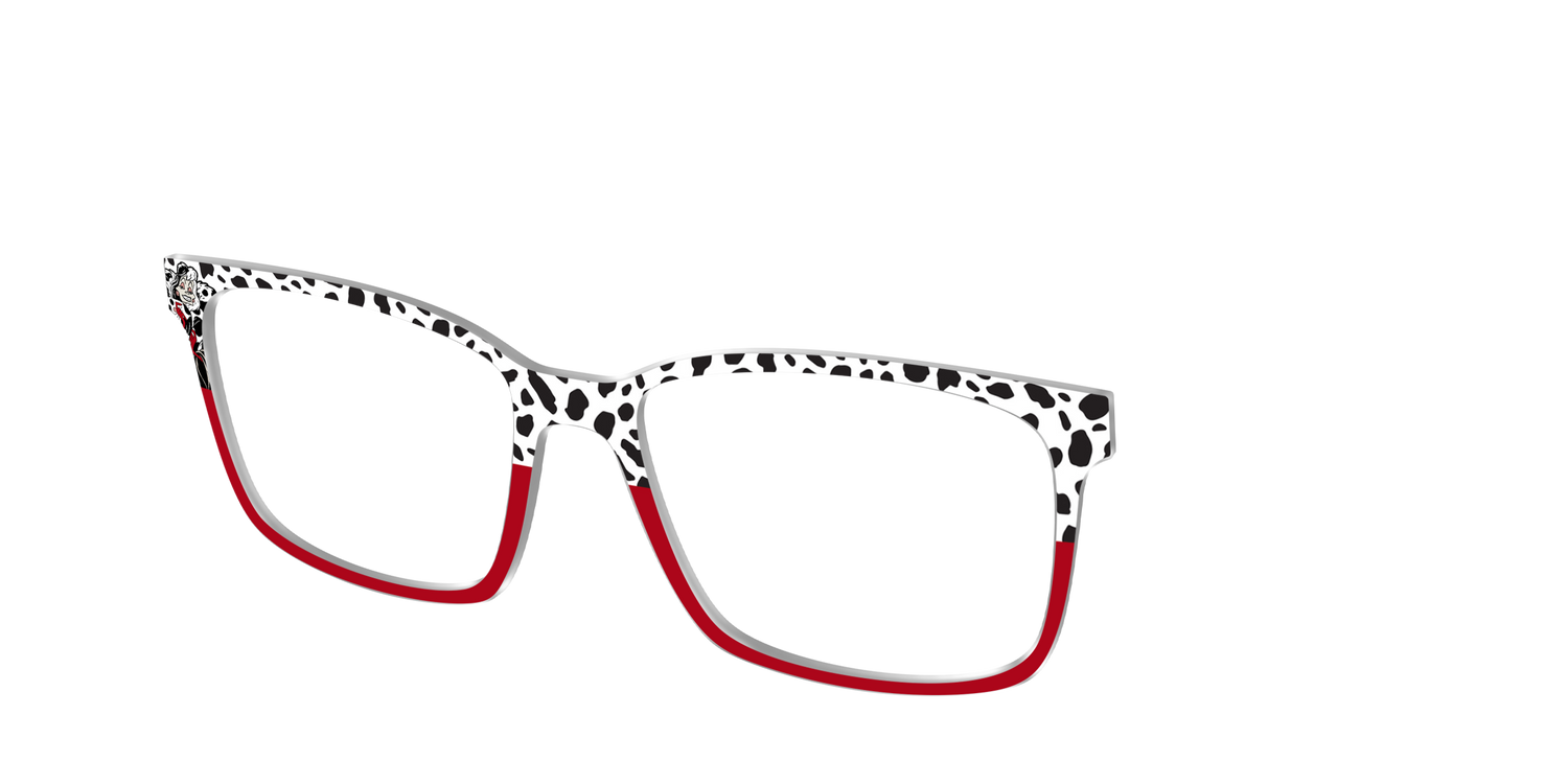 Cruella's Wicked Glamour Split - Angle Top Image - Pair Eyewear