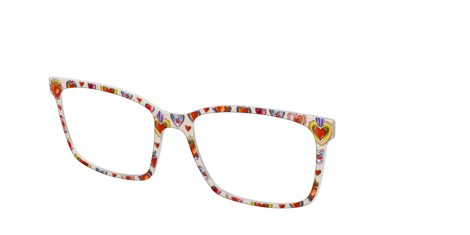 The Decorative Hearts Tattoo - Angle Top Image - Pair Eyewear