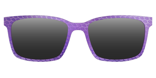 The Polarized Deep Purple Scales Sun Top - Kirby Top - Pair Eyewear