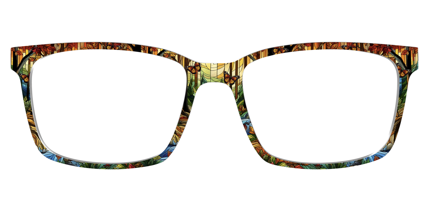 The Enchanted Woods Stained Glass - Lifestyle Kirby Top Image - Pair Eyewear