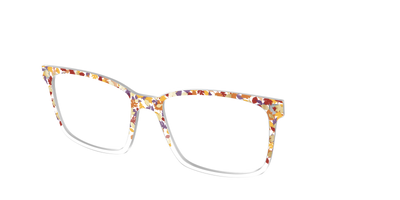 The Fallen Leaves Confetti Crystal - Angle Top Thumbnail - Pair Eyewear