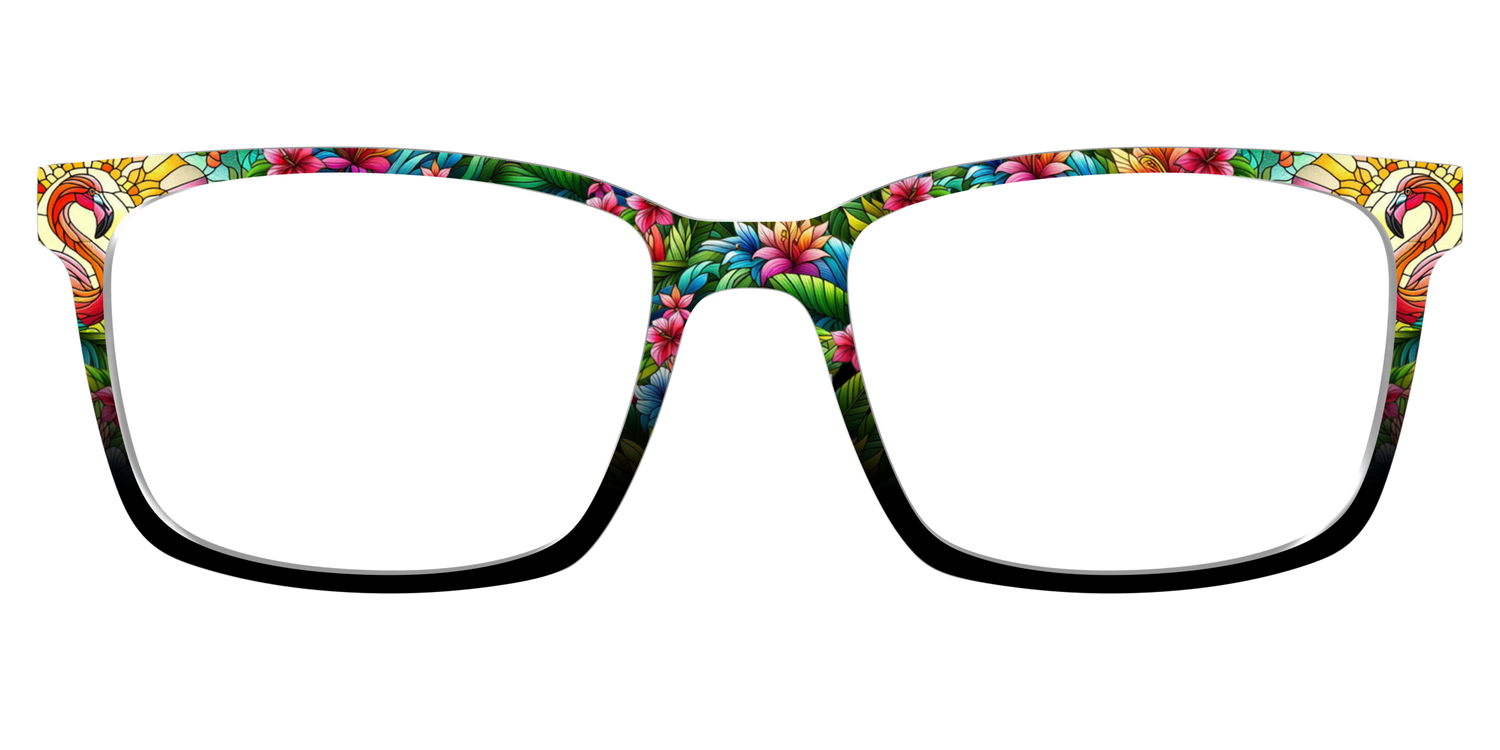 The Flamingo Stained Glass - Lifestyle Kirby Top Image - Pair Eyewear