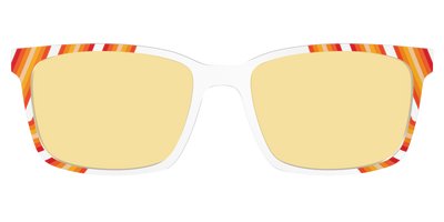 The Groovy Stripes with Citrine Yellow Lens - Front Top Thumbnail - Pair Eyewear
