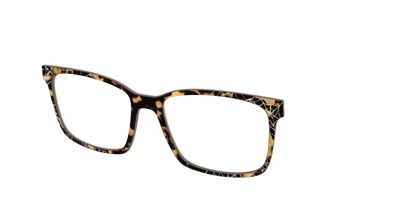 The Haunted Tortoise with Gold Foil Webs - Angle Top Thumbnail - Pair Eyewear