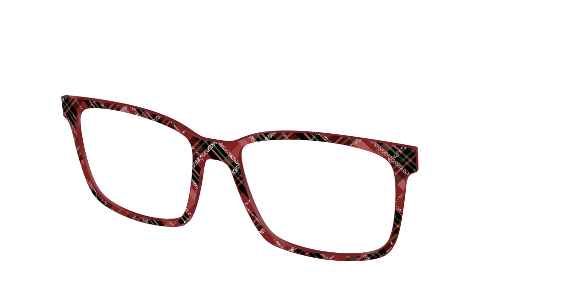 The Holly Plaid with Glitter - Angle Top Image - Pair Eyewear