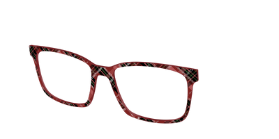 The Holly Plaid with Glitter - Angle Top Thumbnail - Pair Eyewear