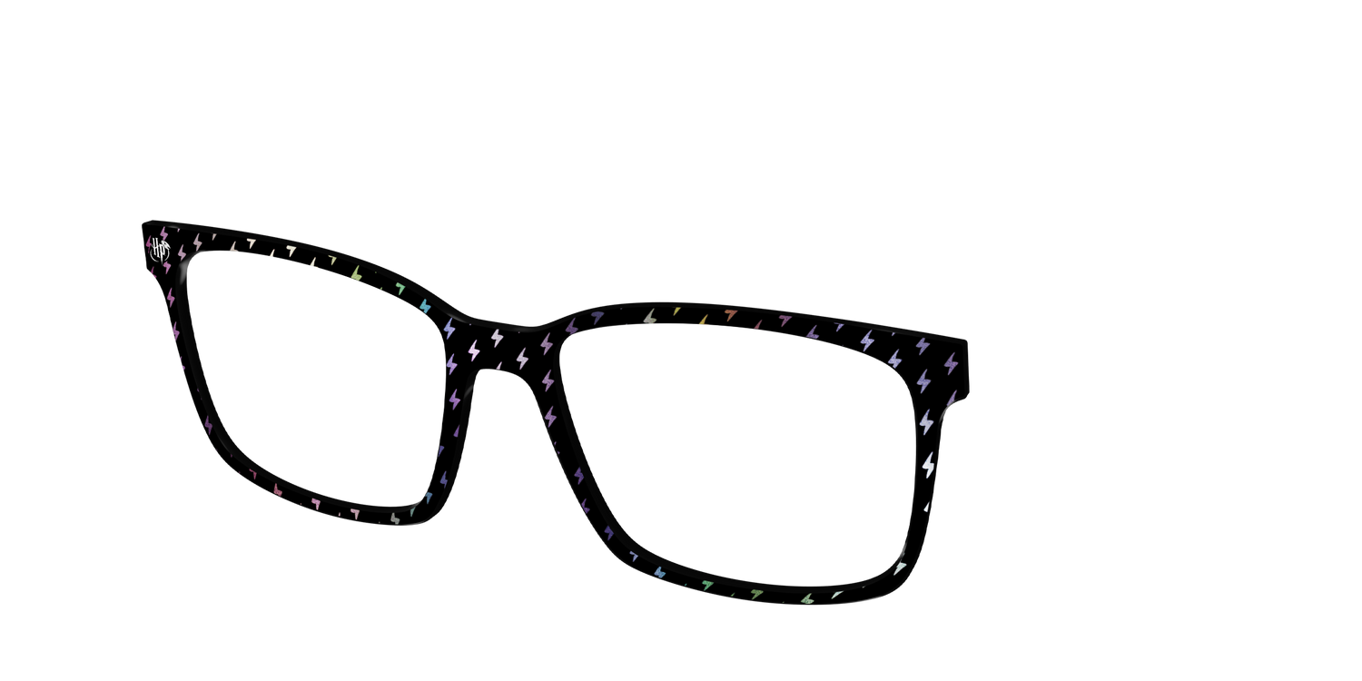 The Holographic Lightning Bolts - Angle Top Image - Pair Eyewear