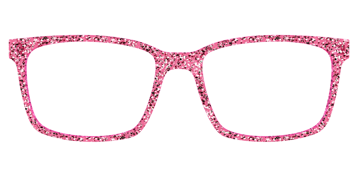 The Hot Pink Sparkle - Lifestyle Kirby Top Image - Pair Eyewear