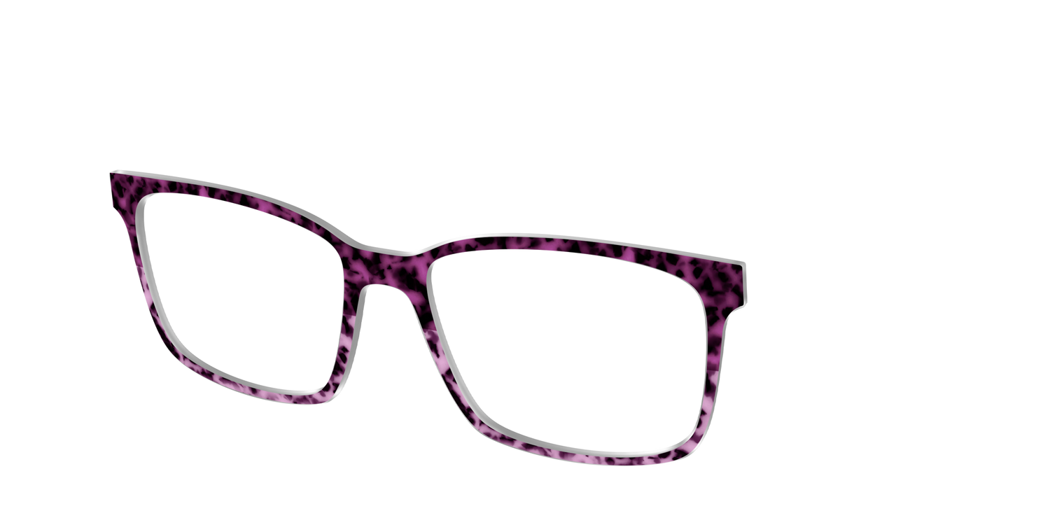The Huckleberry Tortoise Split - Angle Top Image - Pair Eyewear