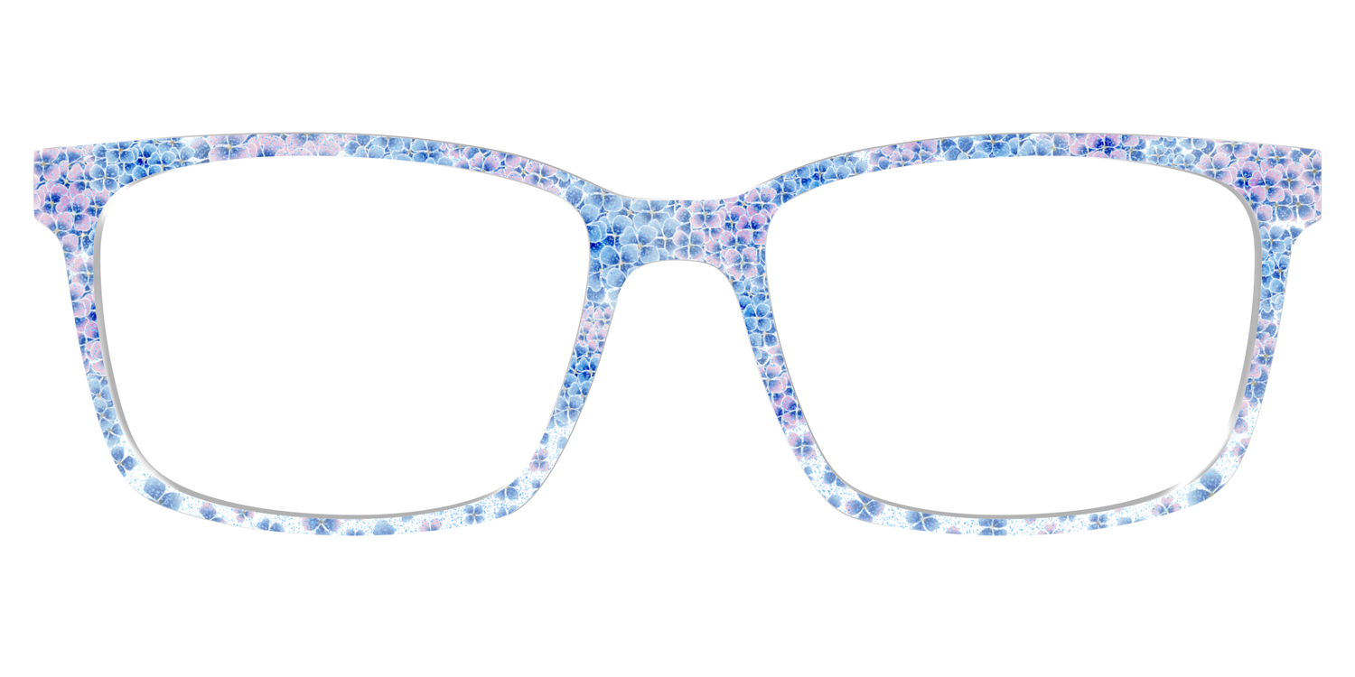 The Hydrangea Confetti Crystal with Gold Foil - Lifestyle Kirby Top Image - Pair Eyewear