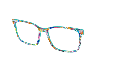 The Imaginative Tortoise with Bubble Glitter - Angle Top Thumbnail - Pair Eyewear