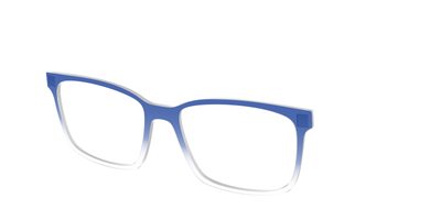 The Indigo Gradient Crystal - Angle Top Thumbnail - Pair Eyewear