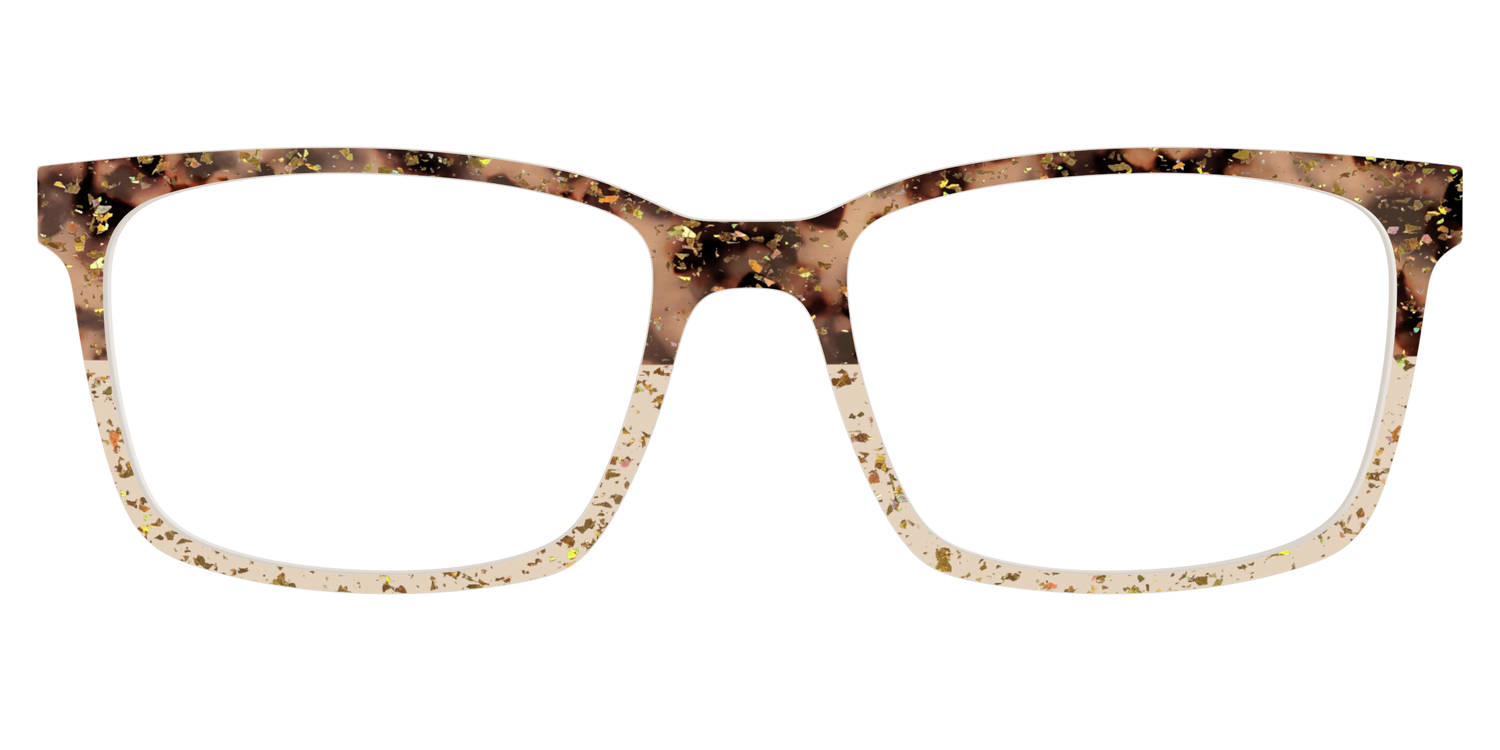 The Khaki Tortoise Crystal Split with Gold Flakes - Lifestyle Kirby Top Image - Pair Eyewear