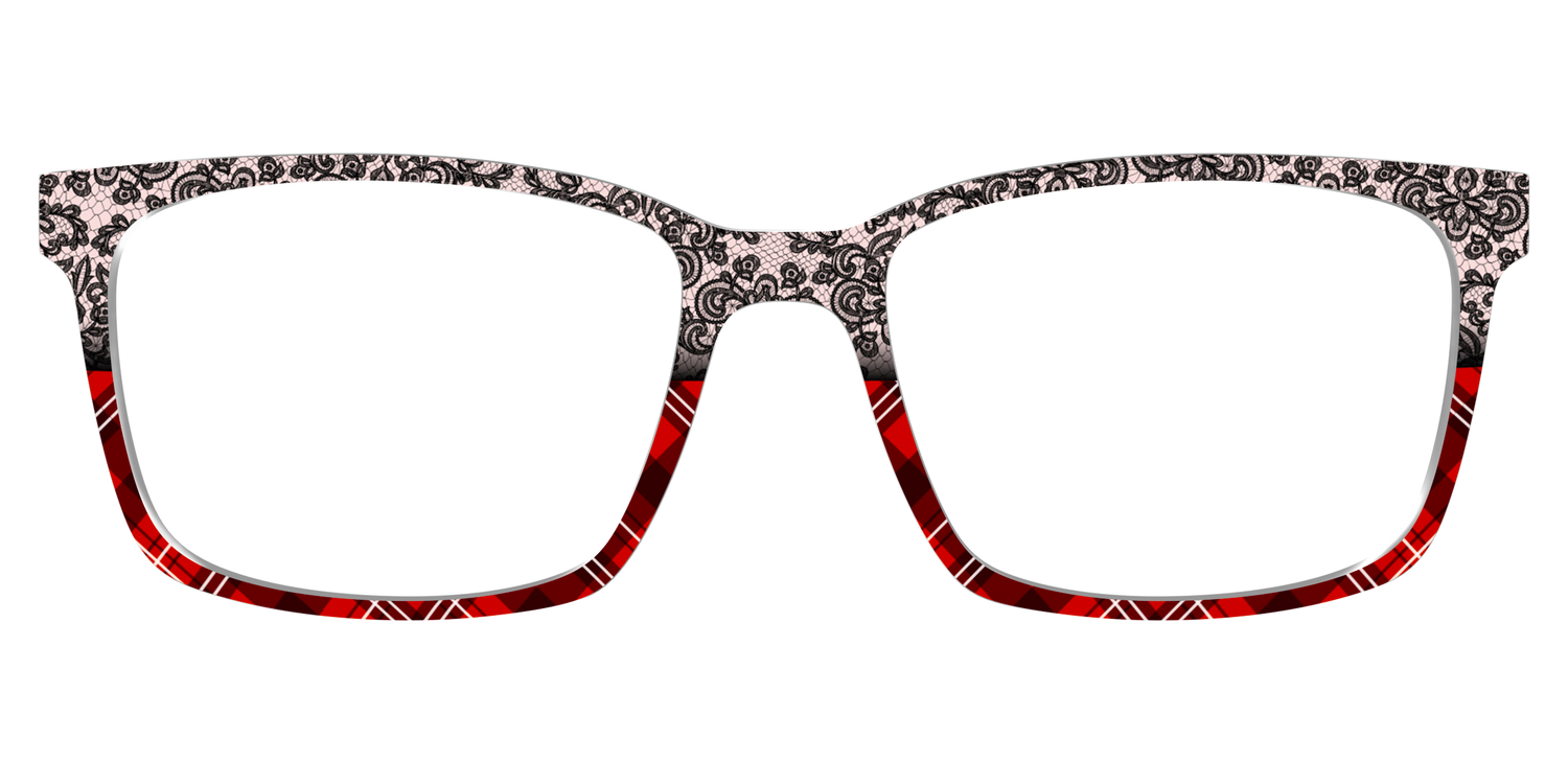 The Lace Plaid Split - Lifestyle Kirby Top Image - Pair Eyewear