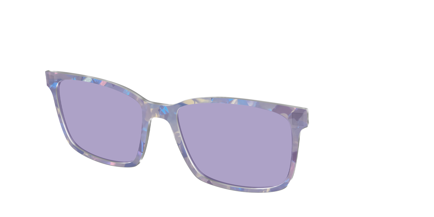 The Lavender Pearl Tort With Celestial Purple Lens - Angle Top Image - Pair Eyewear