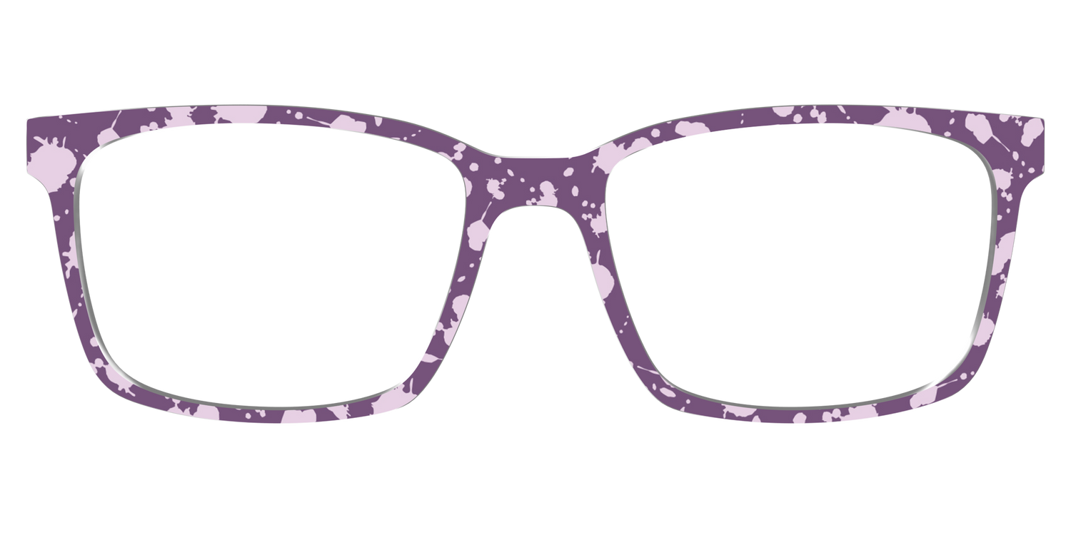 The Lavender Splatter - Lifestyle Kirby Top Image - Pair Eyewear