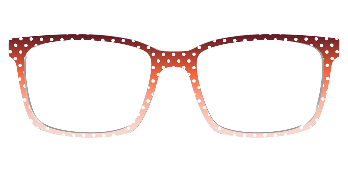The Maroon to Blush Gradient Polka Dot - Lifestyle Kirby Top Image - Pair Eyewear