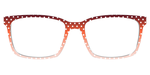 The Maroon to Blush Gradient Polka Dot - Kirby Top - Pair Eyewear