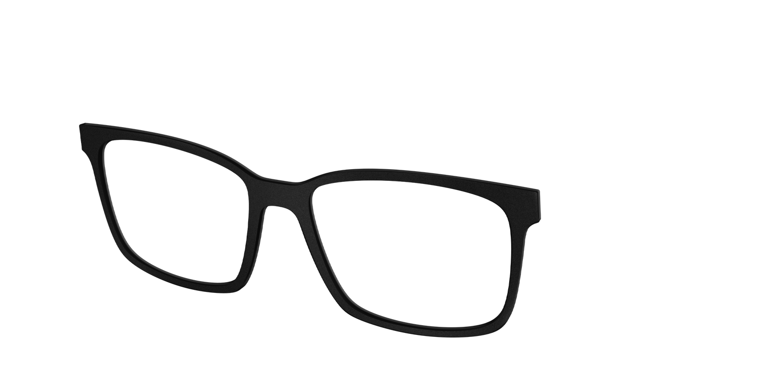 The Matte Black - Angle Top Image - Pair Eyewear