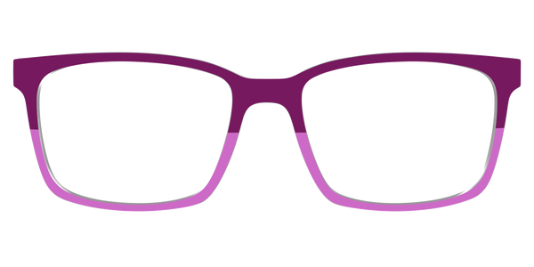 The Kirby - Violet Pearlized Gradient Acetate Rose Gold Metal