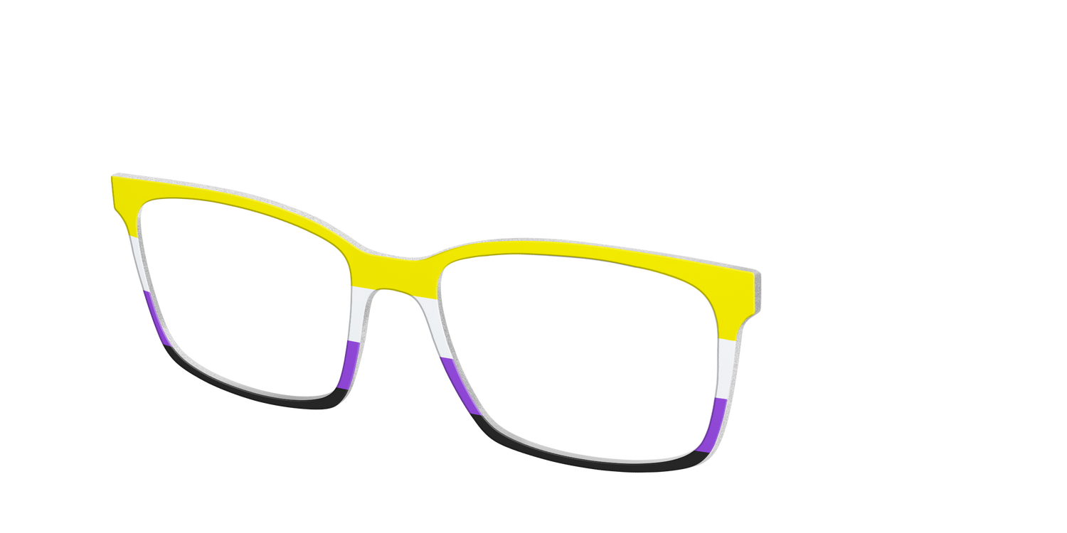 The Non-Binary Flag - Angle Top Image - Pair Eyewear
