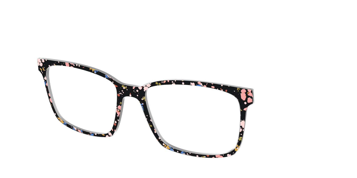 The Pallid Paint Splatter - Angle Top Image - Pair Eyewear
