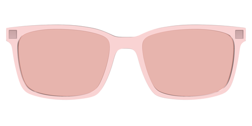 The Pink Crystal With Coral Pink Lens - Kirby Top - Pair Eyewear