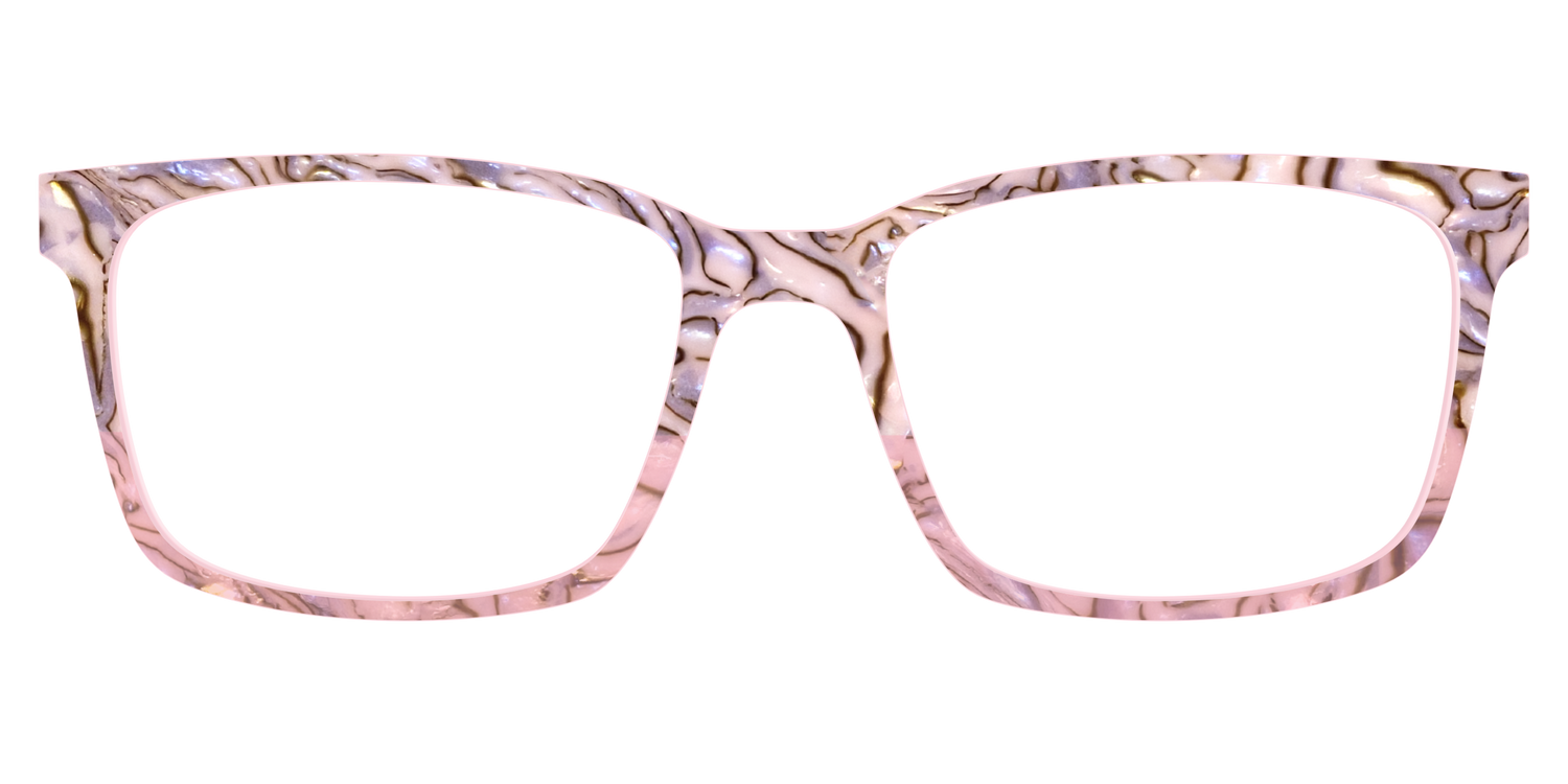 The Pink Conch Shell Pearl Crystal Split - Lifestyle Kirby Top Image - Pair Eyewear