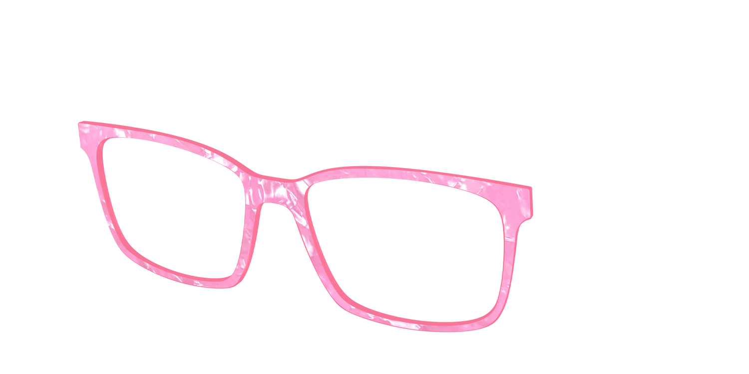The Pink Tourmaline Pearl Marble - Angle Top Image - Pair Eyewear