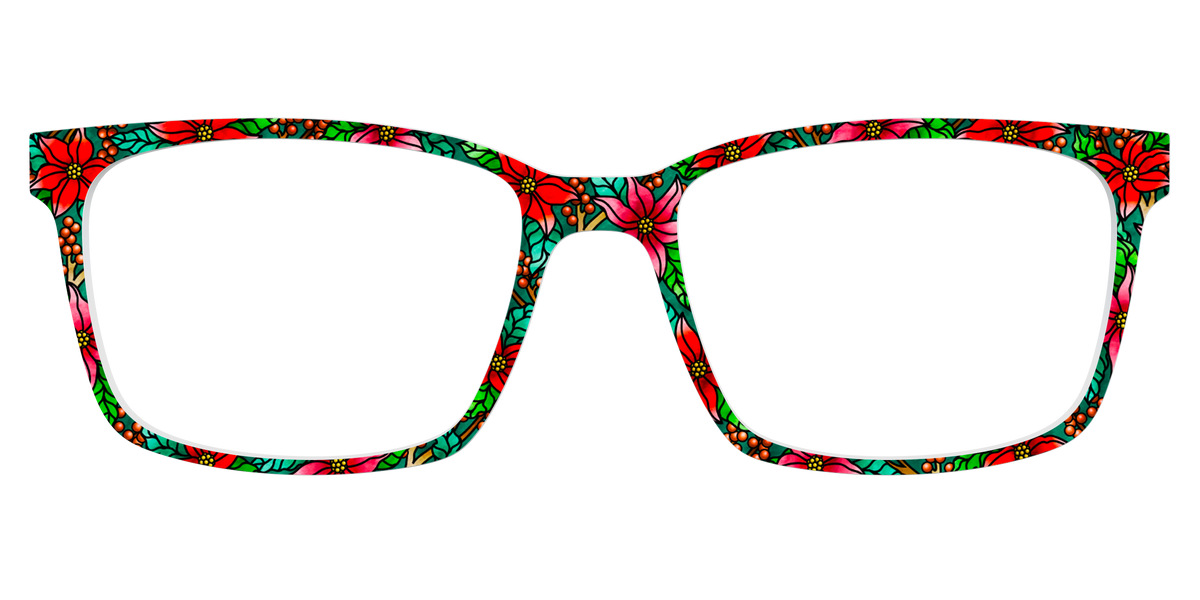 The Poinsettia Stained Glass - Lifestyle Kirby Top Image - Pair Eyewear