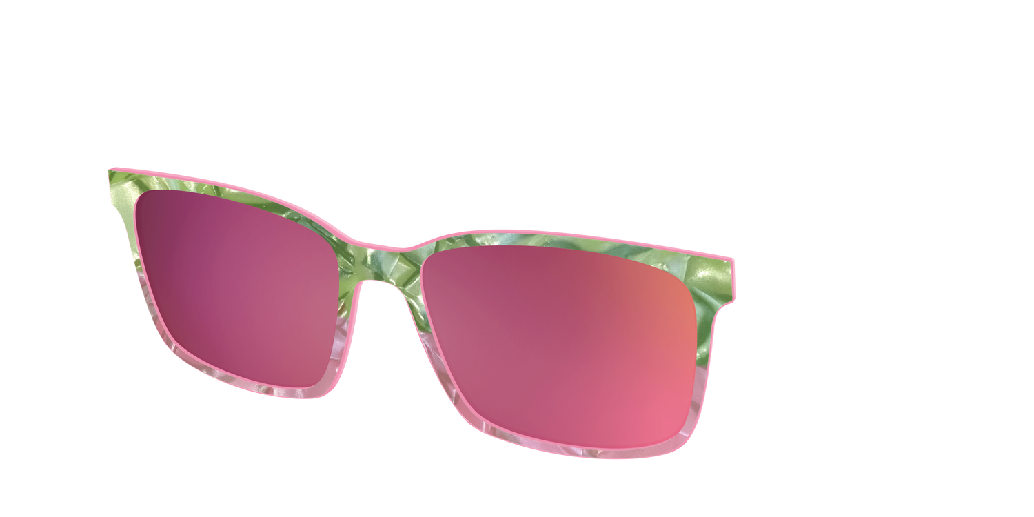 The Polarized Kiwi & Guava Pearl Sun Top - Angle Top Image - Pair Eyewear