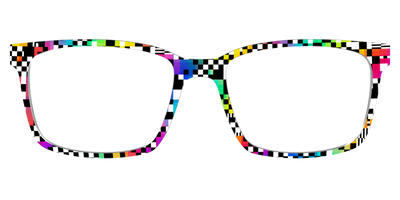 The Prismatic Check - Front Top Thumbnail - Pair Eyewear