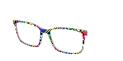 The Prismatic Check - Angle Top Thumbnail - Pair Eyewear