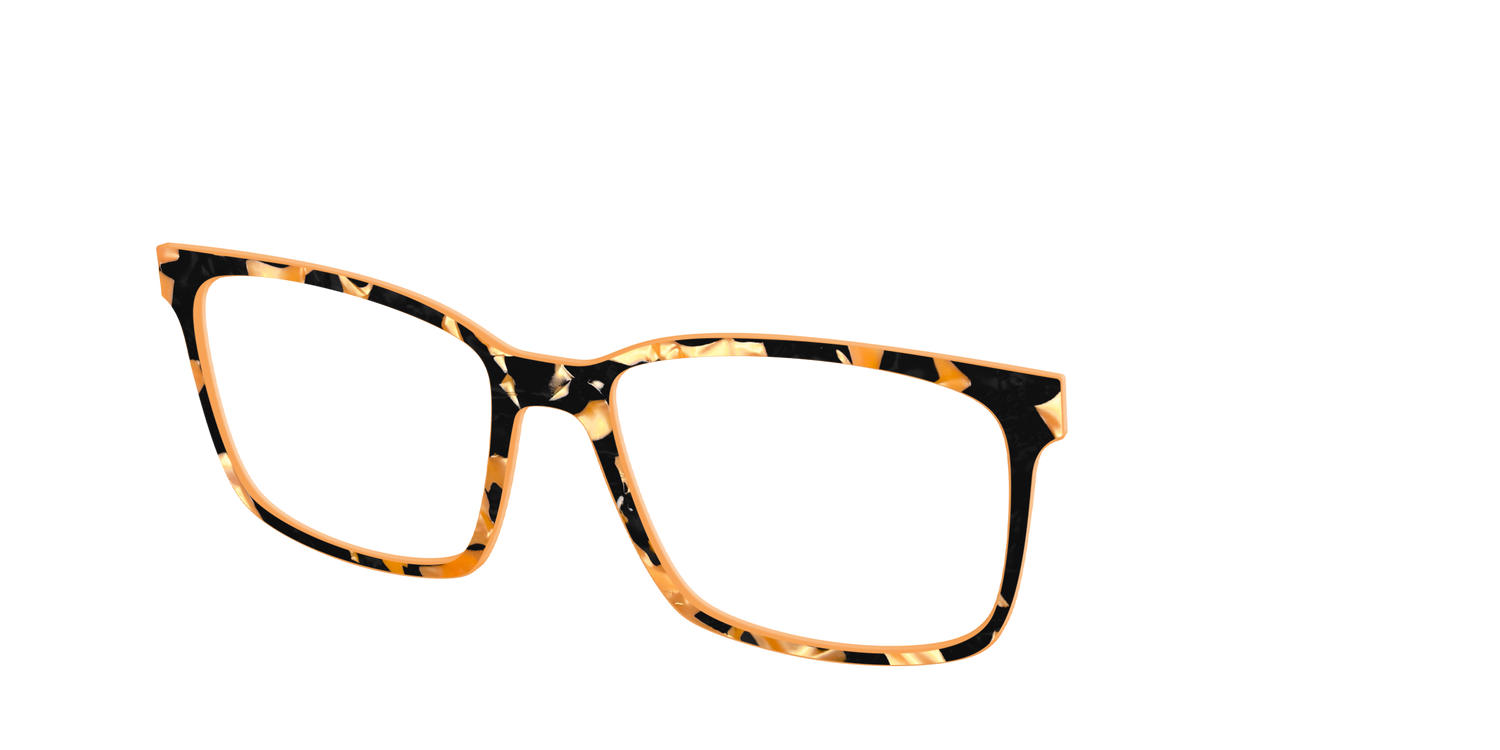 The Pumpkin Camo Pearl Tortoise - Angle Top Image - Pair Eyewear