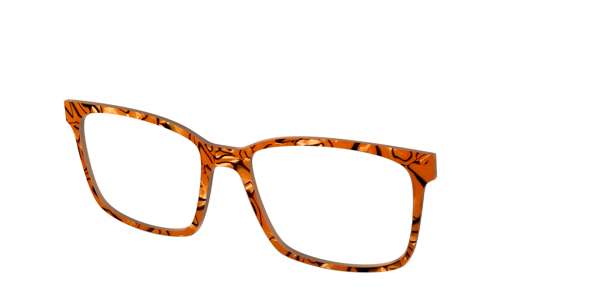 The Pumpkin Pearl Swirl - Angle Top Image - Pair Eyewear