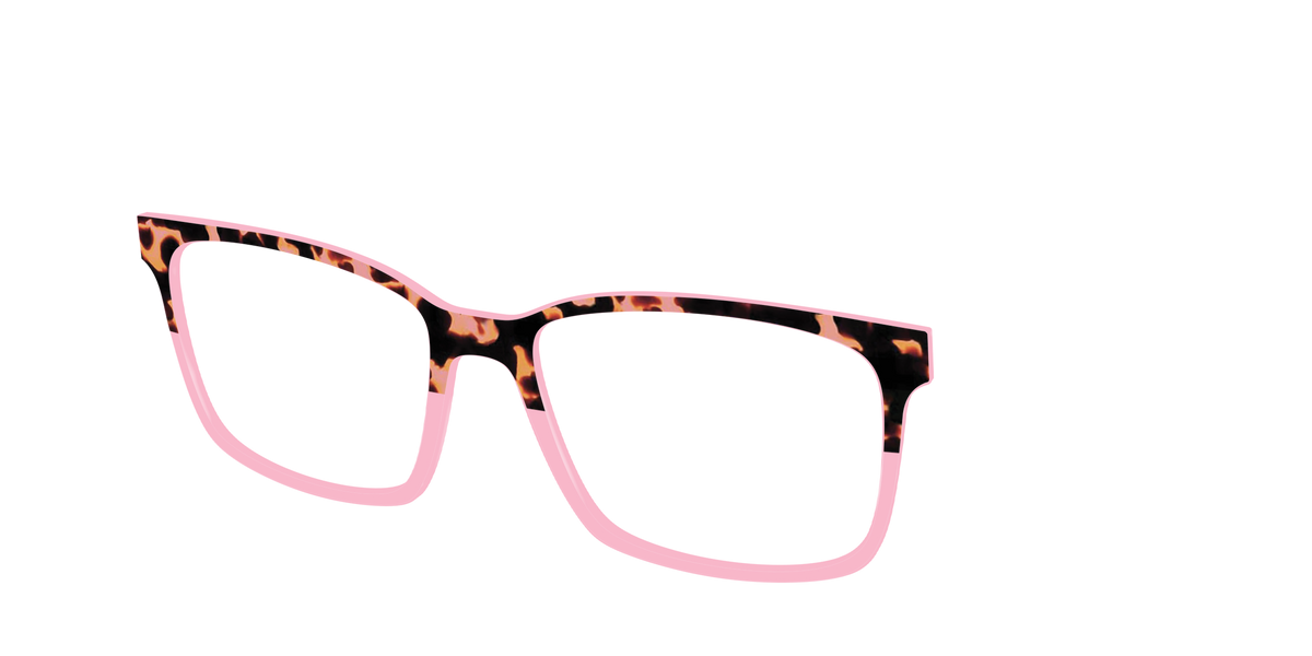 The Punch Tortoise Crystal Split - Angle Top Image - Pair Eyewear